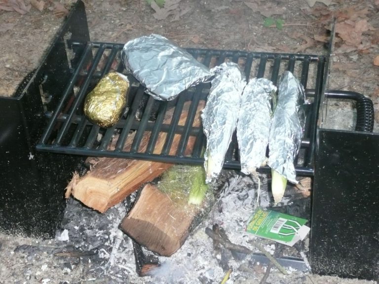 When cooking over a fire, always start at least 3 hours before you want to eat