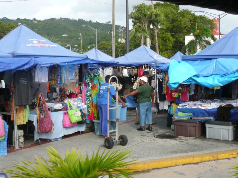 Shopping in paradise