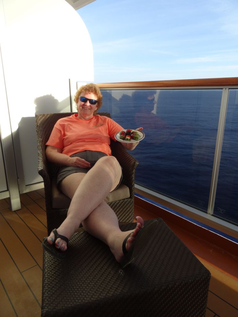 Birthday greetings from the high seas